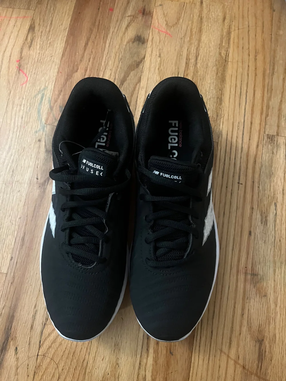 New Balance Unisex Black & White FuelCell Metal-Cleat Athletic Shoes